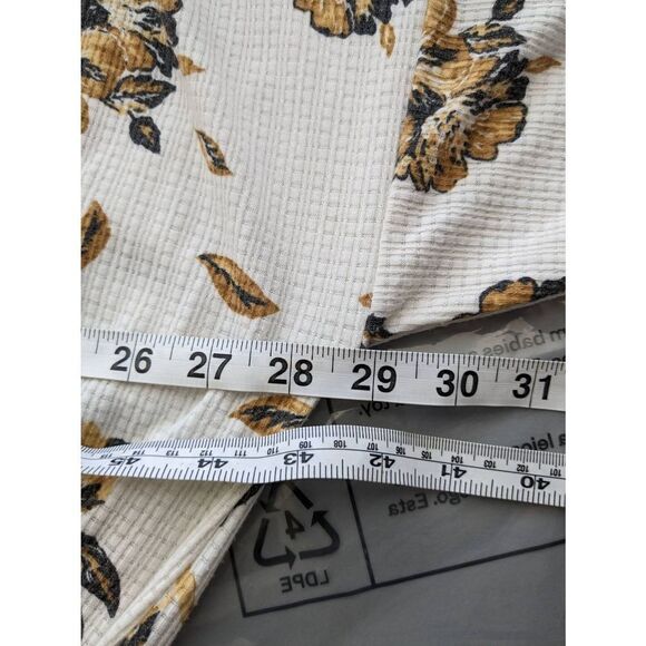 Maurices Blouse womens 2 White Yellow career causual brunch date workwear - Picture 5 of 12